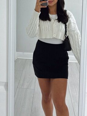 Cropped Button Up cardigan